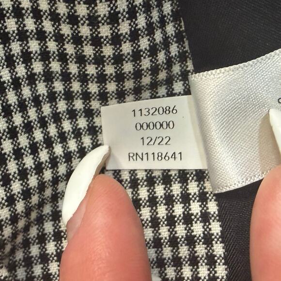 Lane Bryant Black White Check Perfect Drape One-Button Blazer size 22 NEW Tags - Picture 14 of 15